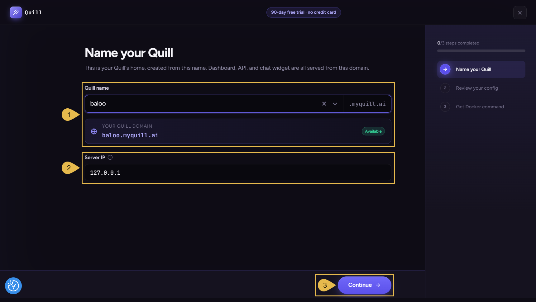 Name your Quill