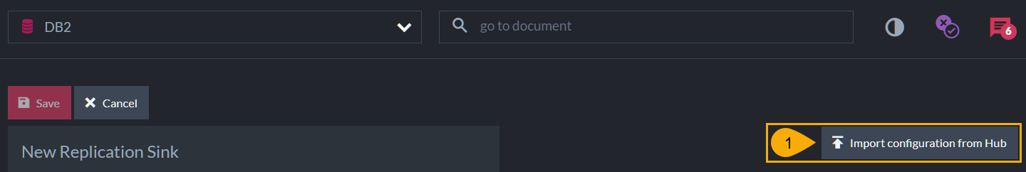 Figure 3. Import Configuration From Hub