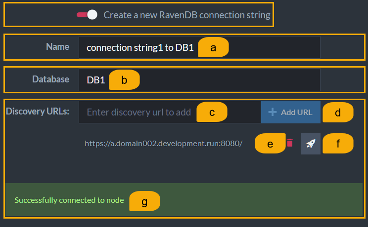 Figure 6. New Connection String