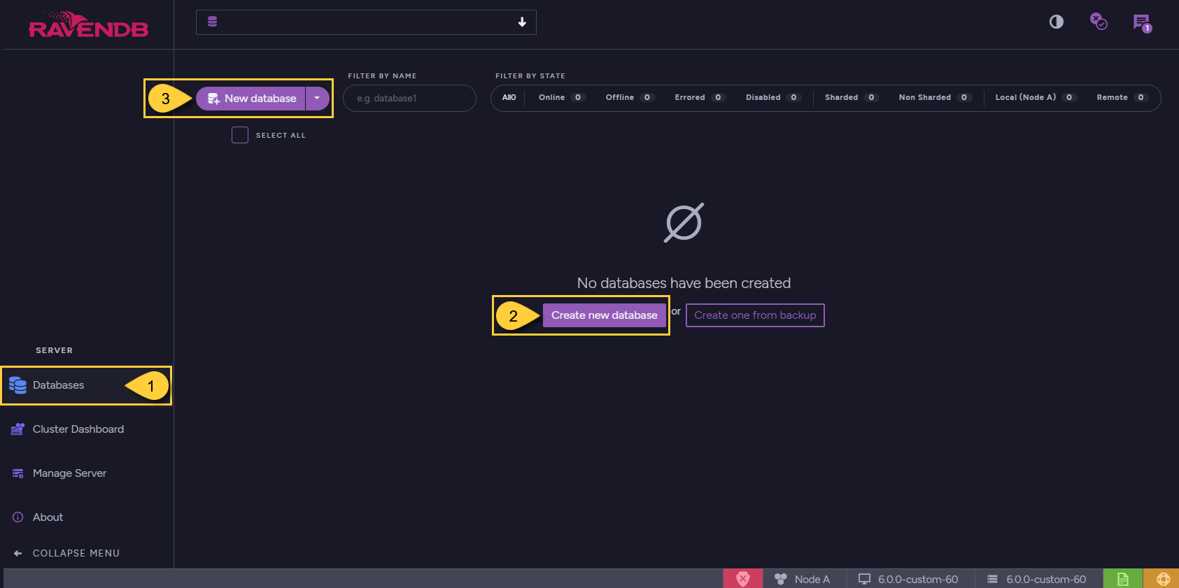 Create New Database