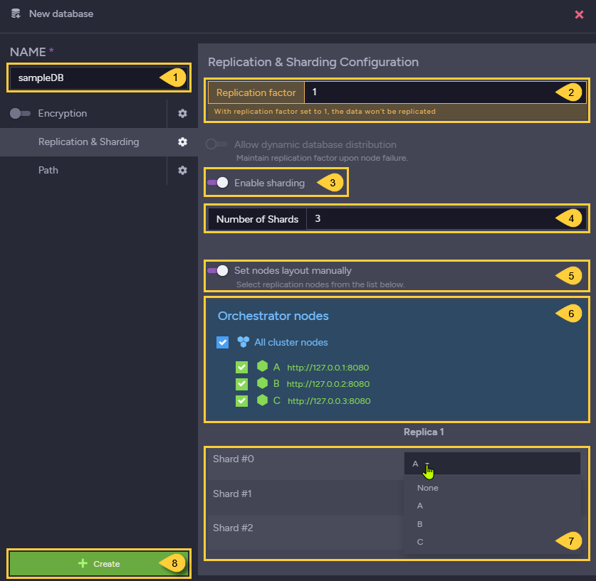 New Database Settings