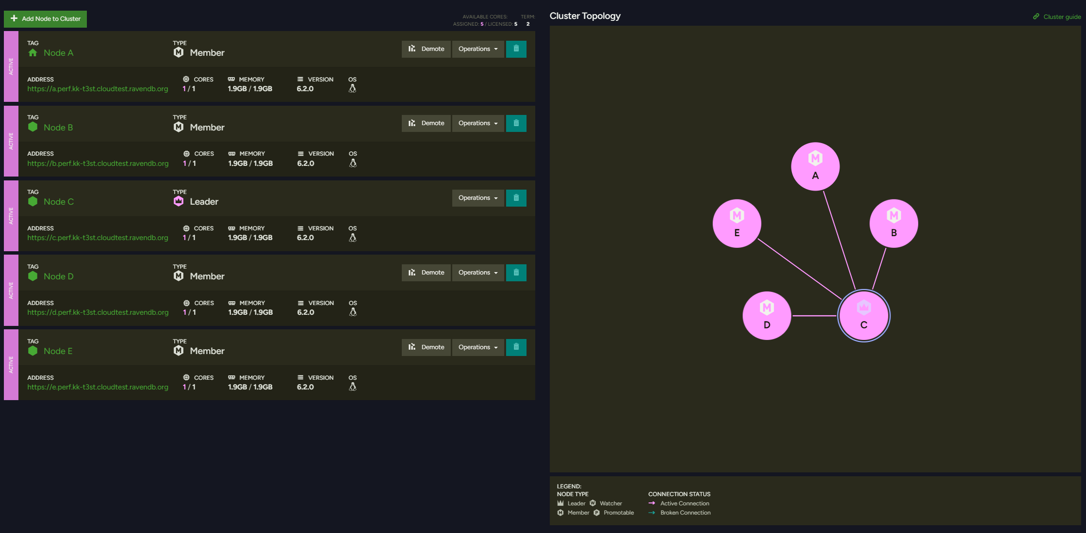 Figure 8 - Cluster view with additional product nodes