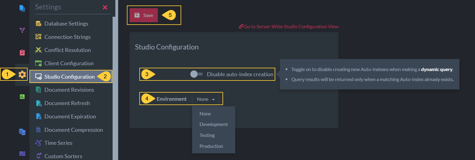 &quot;Studio Configuration View&quot;