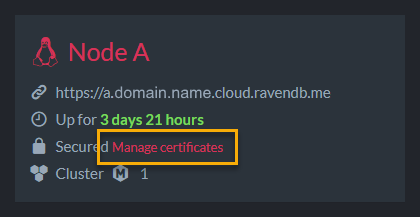 Manage Certificates