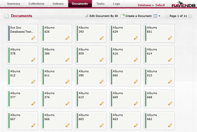 Figure 1: Documents listing