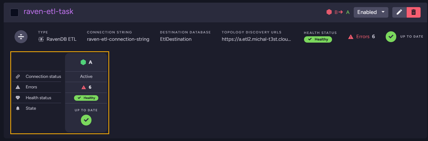 Ongoing Tasks task bar - expanded