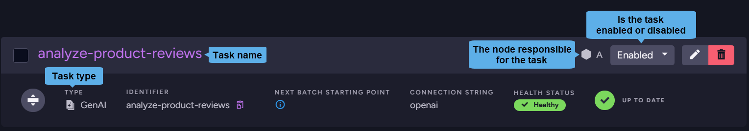 Task bar - info elements
