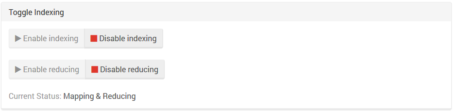 Figure 1. Tasks. Toggle Indexing Tab.