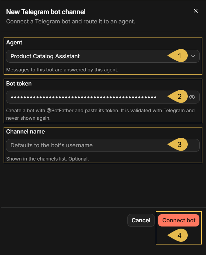 New Telegram bot channel