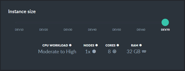 &quot;Development Tier DEV70&quot;