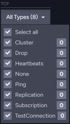 TCP operation-type filter