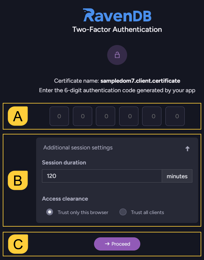 Entering Studio with Two-Factor Authentication