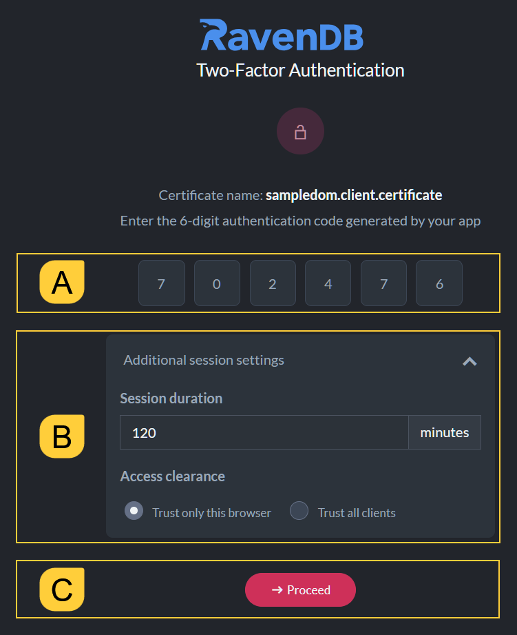 Entering Studio with Two-Factor Authentication