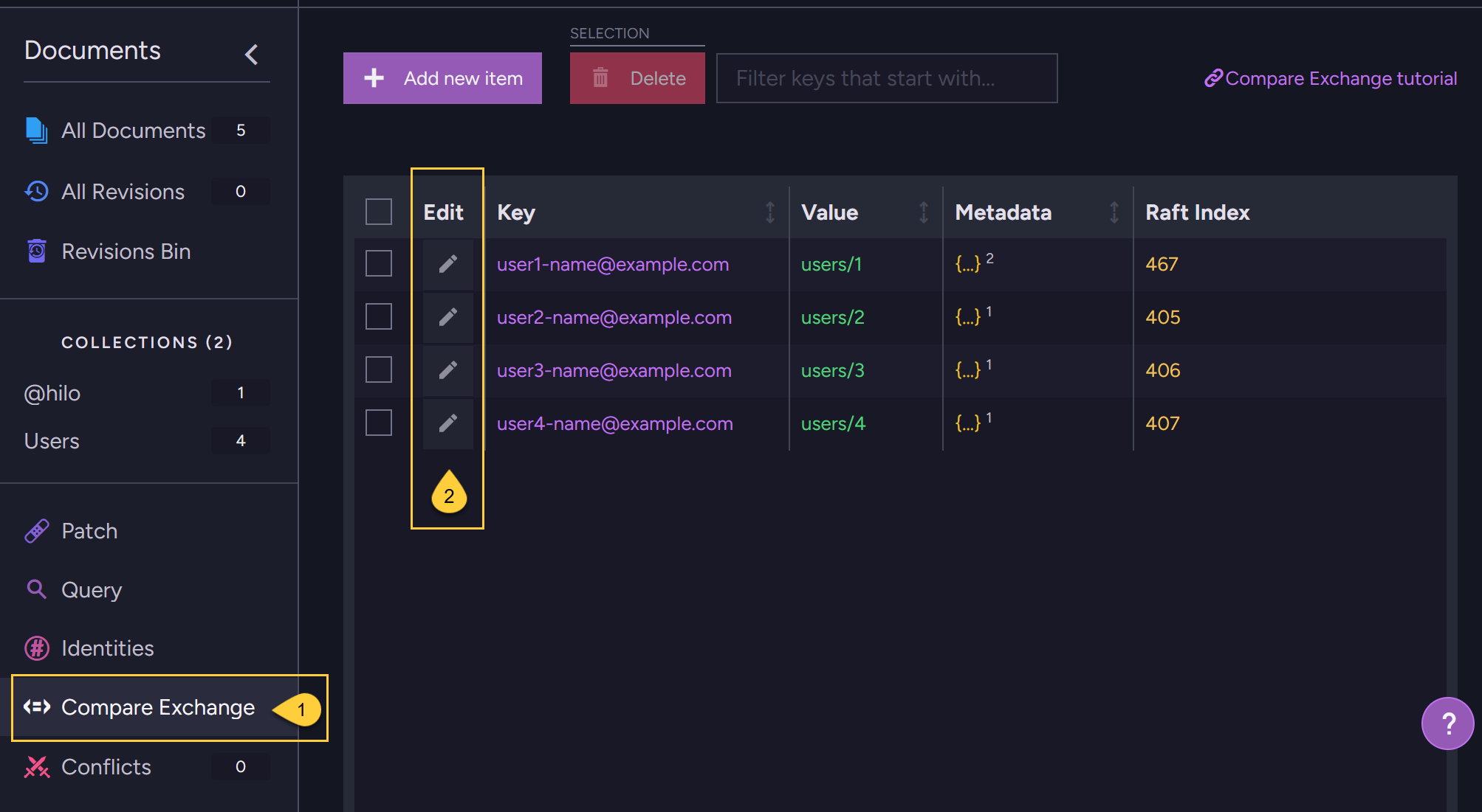 The compare-exchange view