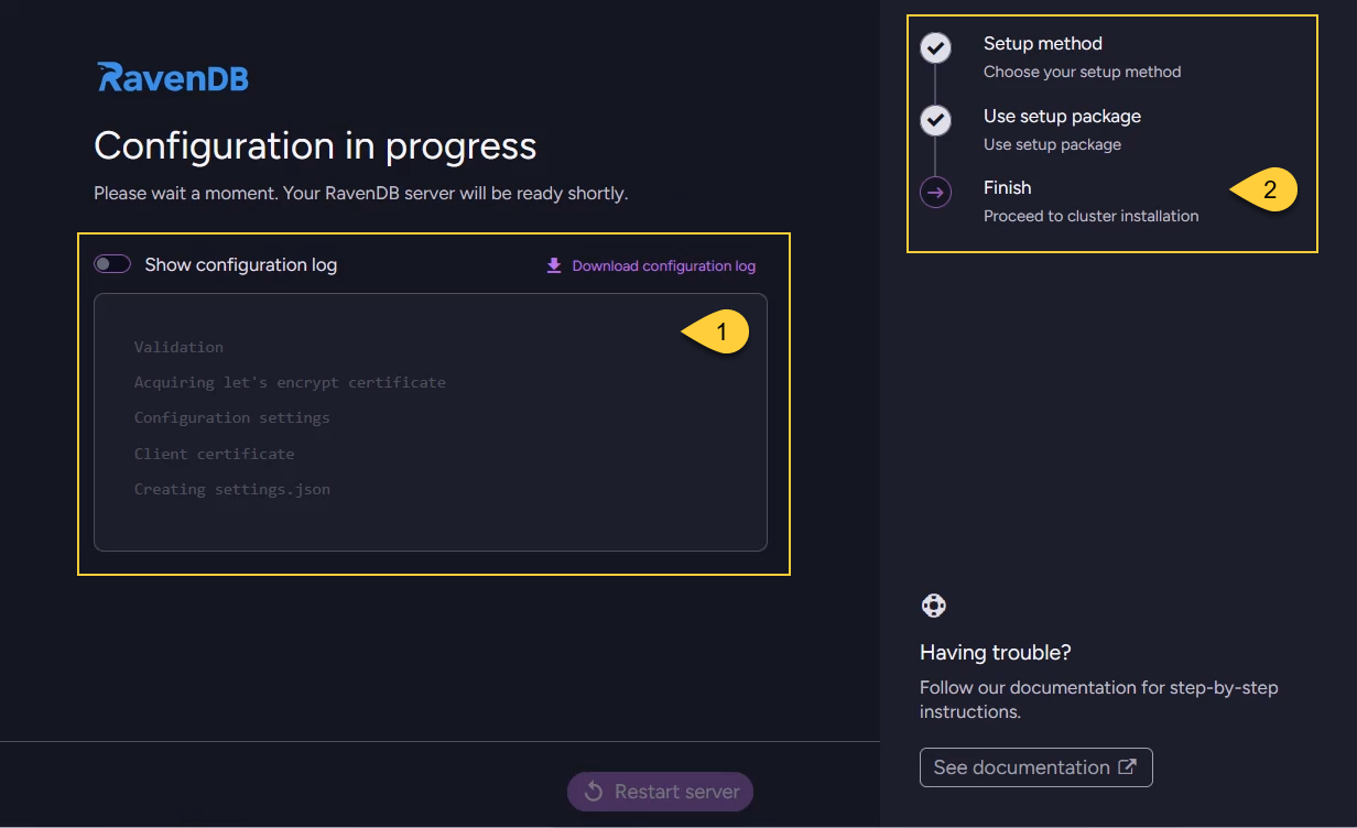 Use setup package method