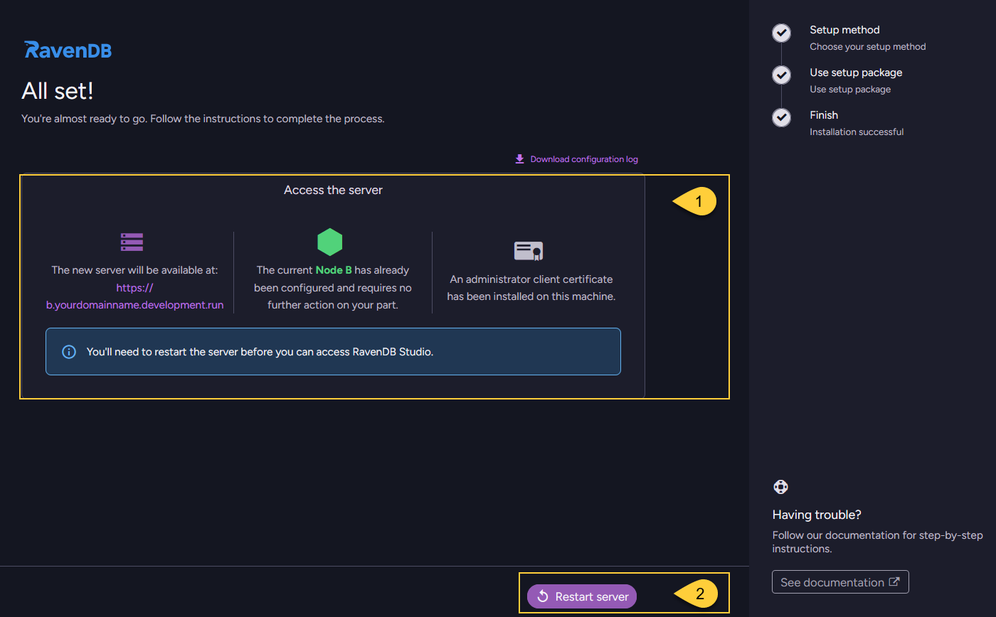 Use setup package method