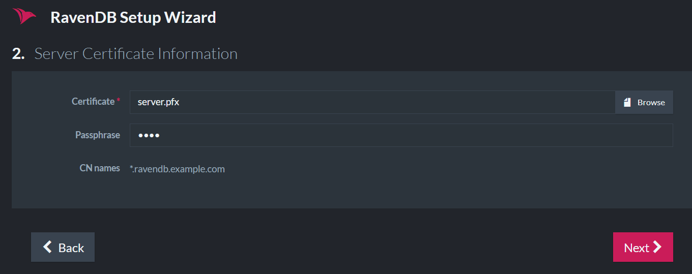 Upload Certificate