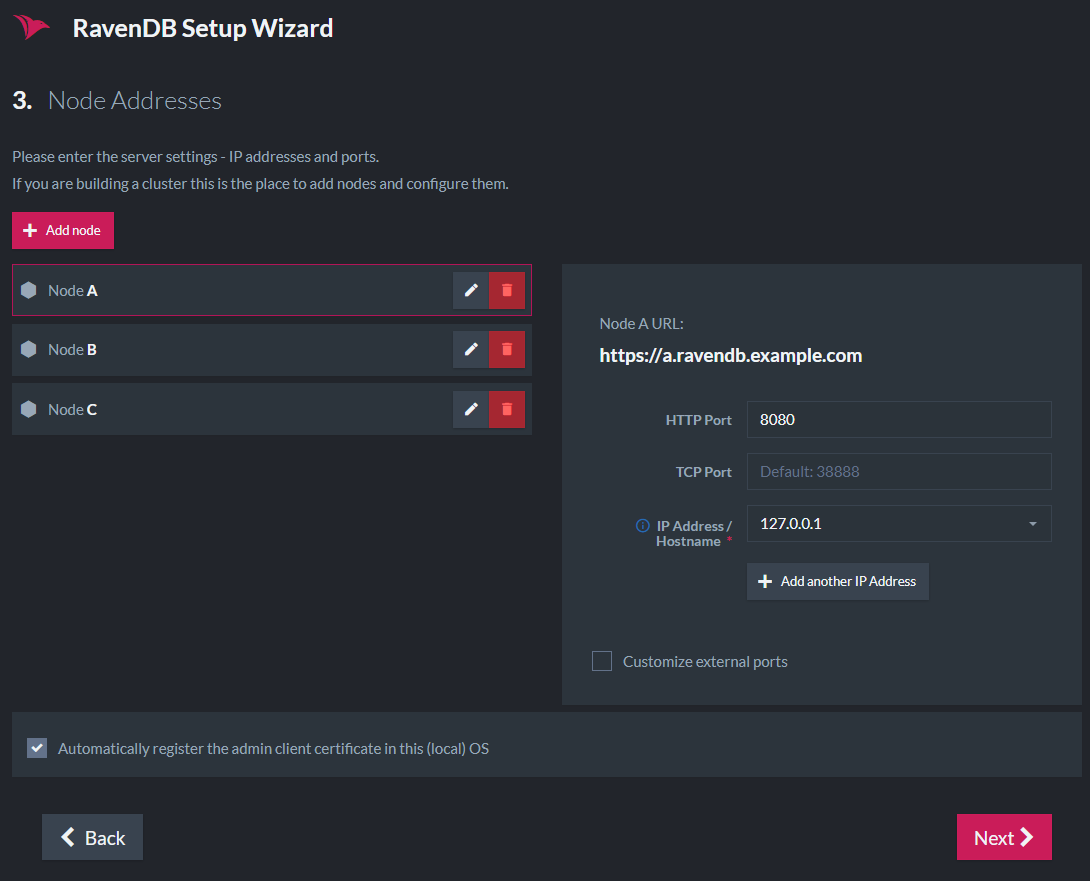 Configure Cluster
